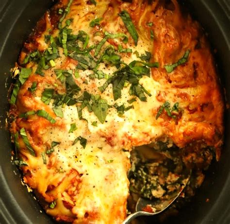 Vegetarian Slow Cooker Lasagna Recipe - FULL RECIPE