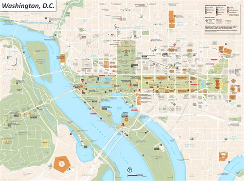 Washington City Center Map - Ontheworldmap.com