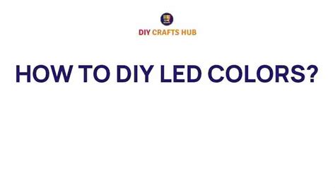Image result for DIY LED Colors