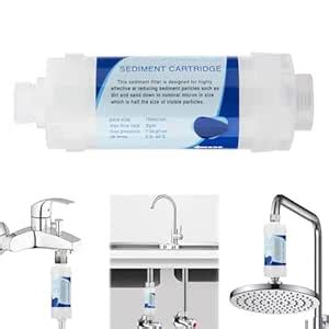 JEWJIO Shower Filter, 10μm Filtration for Chlorine & Rust Removal ...