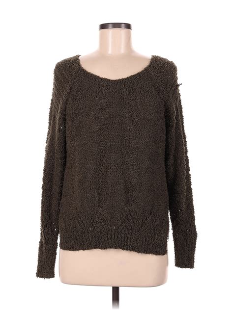 Adora Color Block Green Brown Pullover Sweater Size M - 60% off | thredUP