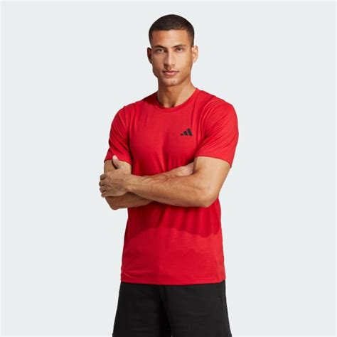 Men's Red Train Essentials Feelready Tee | adidas US