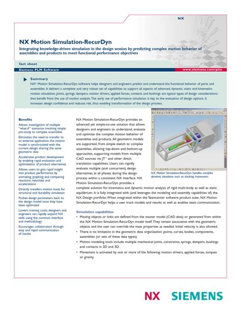 Image result for NX Dynamic Simulation