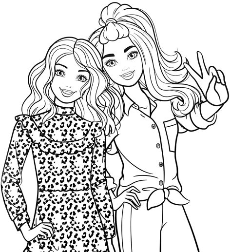 barbie and friends coloring pages Coloring pages barbie friends color ...