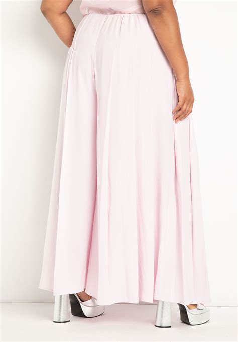 Wide Leg Pleated Pants | Eloquii