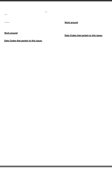 PIC18F6520, 8520 Rev A1 Silicon, Data Sheet Errata Datasheet by ...