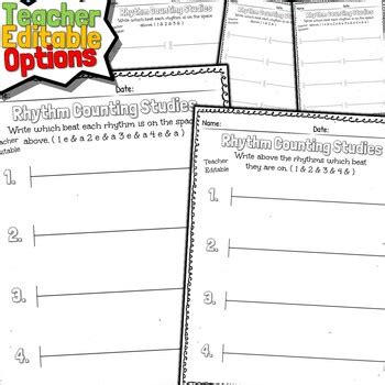 Image result for Rhythm Counting Worksheets