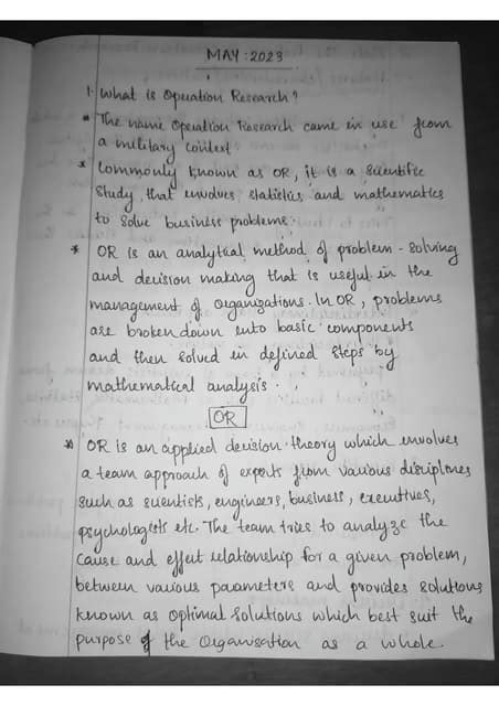 Operational Research Question 的图像结果