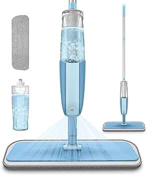 Stainless Steel Microfiber Floor Cleaning Spray Mop with Removable ...