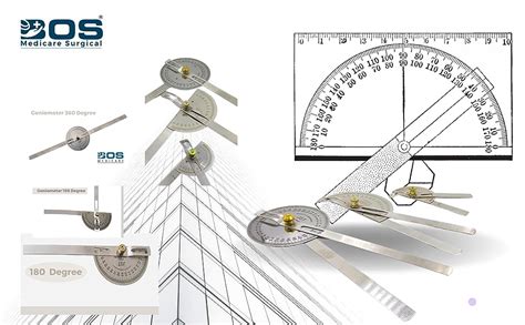 HCG Health Cure Generation Goniometer Protector Set 180 Degree| 360 ...