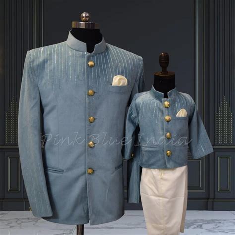 Royal Father-Son Jodhpuri Suits with Handwork for Weddings