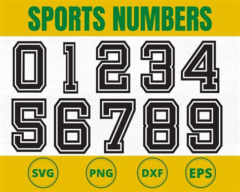 Jersey Numbers Svg Sport Numbers Svg Football Numbers Svg - Etsy in 2022 | Jersey numbers ...