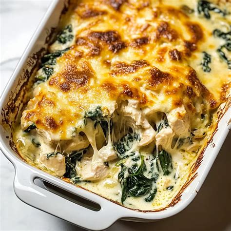 Creamy Chicken Spinach Casserole Recipe - Easy and Delicious! - Family ...