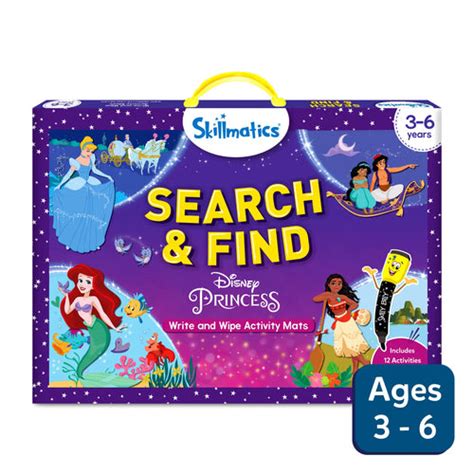 Buy Search & Find Disney Princesses | Reusable Activity Mats (ages 3-6 ...