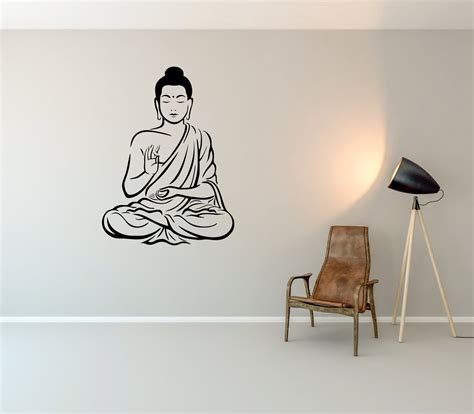 Rawpockets 'Buddha' Wall Sticker (PVC Vinyl, 1 cm x 54 cm x 74 cm ...