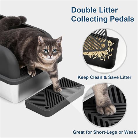 Suzzipaws Stainless Steel Cat Litter Box with Enclosed Lid India | Ubuy