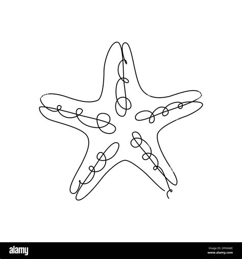 Starfish Outline Tattoo