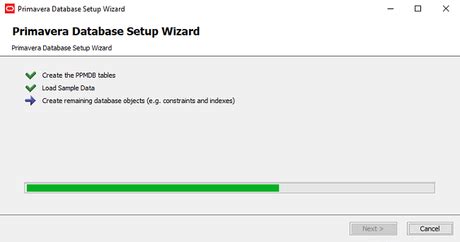 Primavera Database Setup Wizard 的图像结果