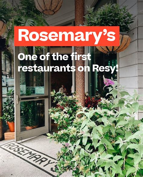 Rosemary's (@rosemarysrestaurant) • Instagram photos and videos