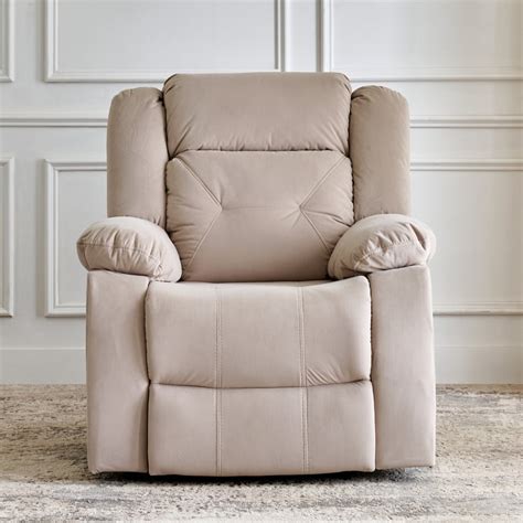Buy Helios Acropolis Fabric 1-Seater Electric Recliner - Greige from ...