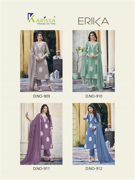 Karissa Erika Viscose Kurti Pant With Dupatta Collection: Textilecatalog
