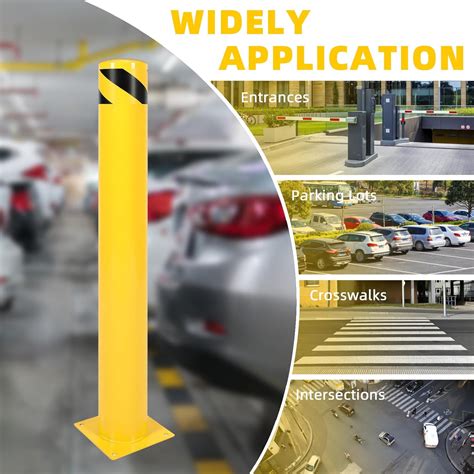 Kojem Bolardo redondo de seguridad de 41-78 x 5 pulgadas, bolardo de ...