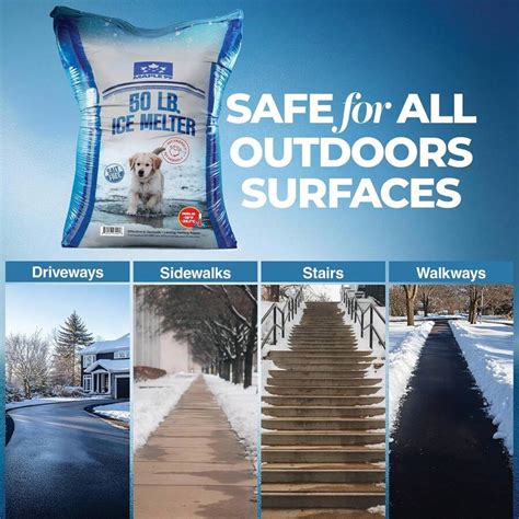 Pet Safe Ice Melt Safe For Concrete - 50 Lb Snow Salt Ice Melt Pet ...