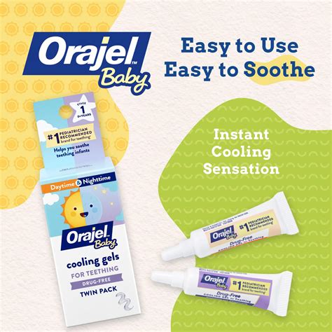 Snapklik.com : Orajel Baby Daytime & Nighttime Cooling Gels For Teething
