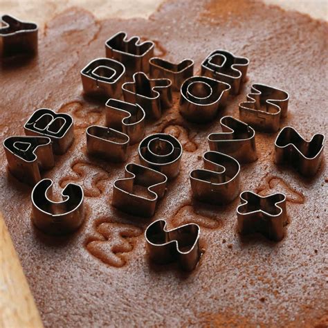 Baker's Secret Cookie Cutters Alphabet Set - Kitchen Tools