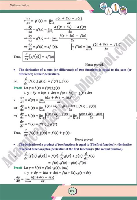 Image result for Differentiation Class 12 Maths