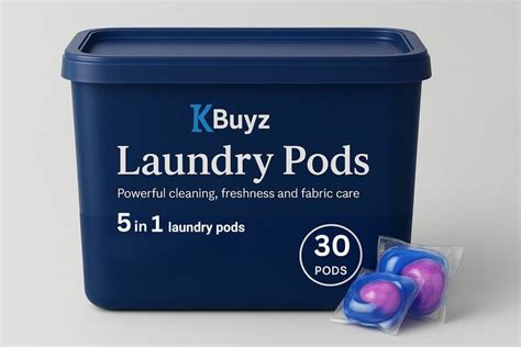 K Buyz Premium 5-in-1 Laundry Detergent Pods – Stain Remover Color Lily ...