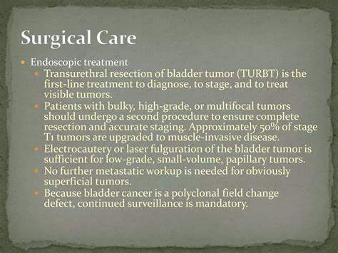 Superficial bladder cancer | PPTX