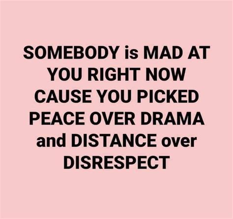 peace over drama quotes