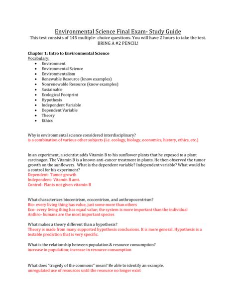 Environmental Science Study Guide 的图像结果