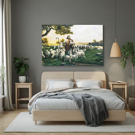 Jesus Canvas Painting – Spiritual Wall Art for Faith & Blessings ...