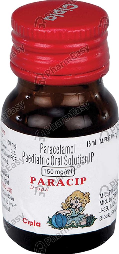 Paracip 150 MG Oral Drop (15): Uses, Side Effects, Price & Dosage ...