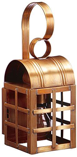 Buy Northeast Lantern 6111-RC-MED-SMG Culvert Top H-Bars Wall Lantern ...