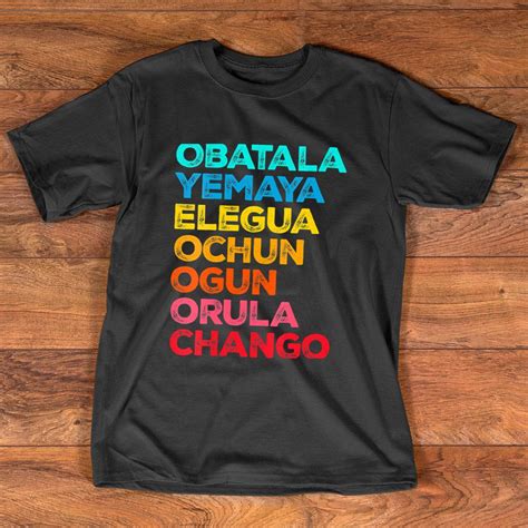 Seven African Powers Orisha Santeria Cuba Religion T-Shirt - TheKingShirts