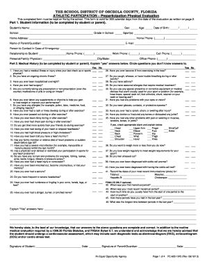 ATHLETIC PARTICIPATION Preparticipation Physical Evaluation - Celhs ...