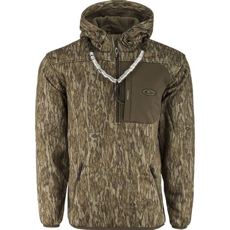 Drake Waterfowl Endurance Quarter Zip Jacket w/ Hood - Mossy Oak ...