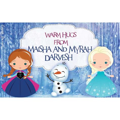 Frozen Return Gift Labels – Cupik Design India