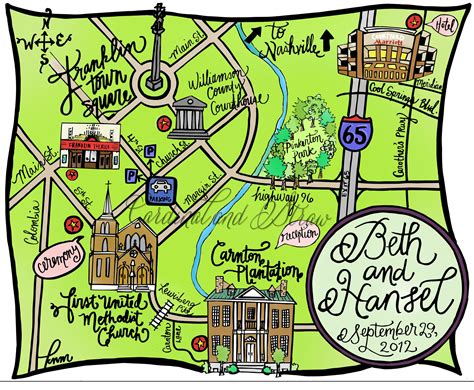Map Of Downtown Franklin Tennessee