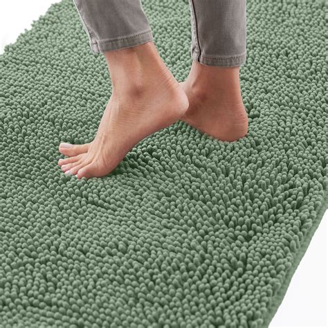 Gorilla Grip Chenille Bath Rug 36x24, Soft Absorbent Microfiber Mat ...