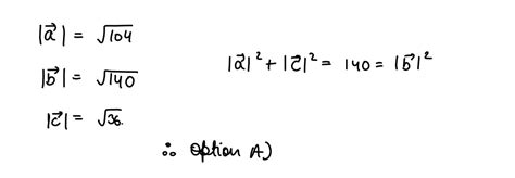 Assertion (A) : The vectors represent the sides of a right angled ...