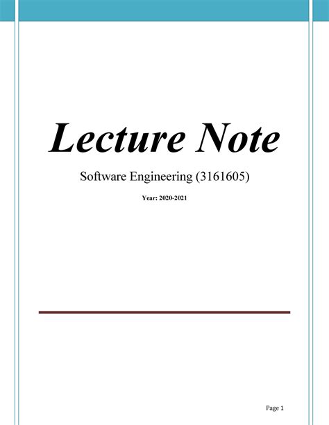 Software Engineering (3161605 ) Handbook - GTU - Studocu