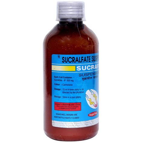 Sucrafil Sugar Free Suspension | Uses, Side Effects, Price | Apollo ...