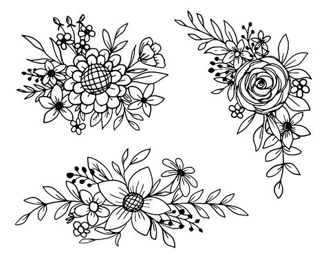 Free Flower Clipart Outline, Download Free Flower Clipart Outline png ...