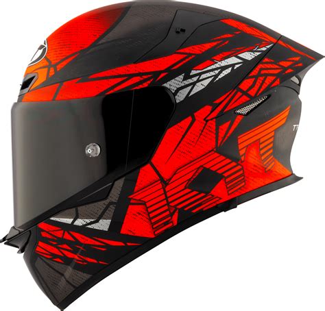 KYT TT Revo Combustion Matt Black Red Helmet– Moto Central