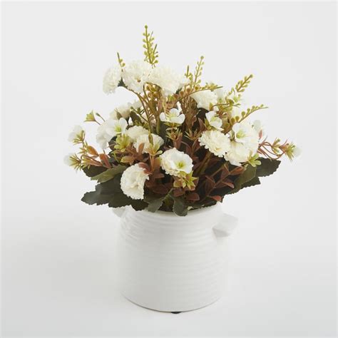Buy Gloria Artificial Flowers in Ceramic Pot from Home Centre at just ...