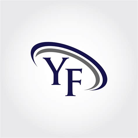 Monogram YF Logo Design Gráfico por Greenlines Studios · Creative Fabrica